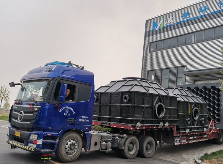 河南危險(xiǎn)廢物處置項(xiàng)目濕式電除塵器發(fā)貨