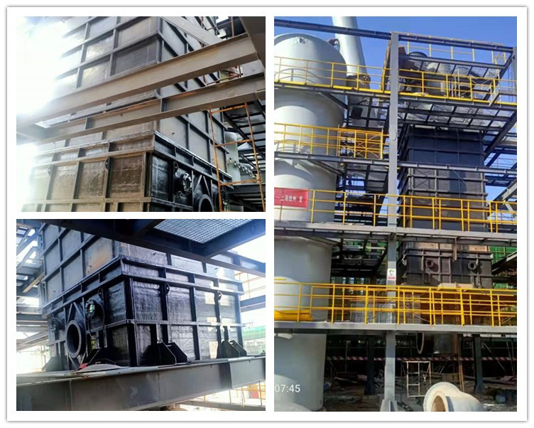 河南危險(xiǎn)廢物項(xiàng)目濕式電除塵器安裝完畢